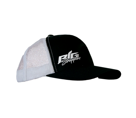 Big Strappin' Trucker Snapback Black/White
