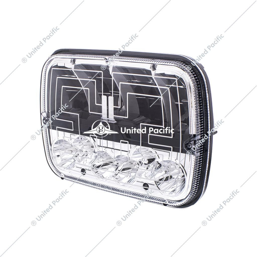 ULTRALIT - Heated 5" X 7" LED Headlight With Polycarbonate Lens & Housing