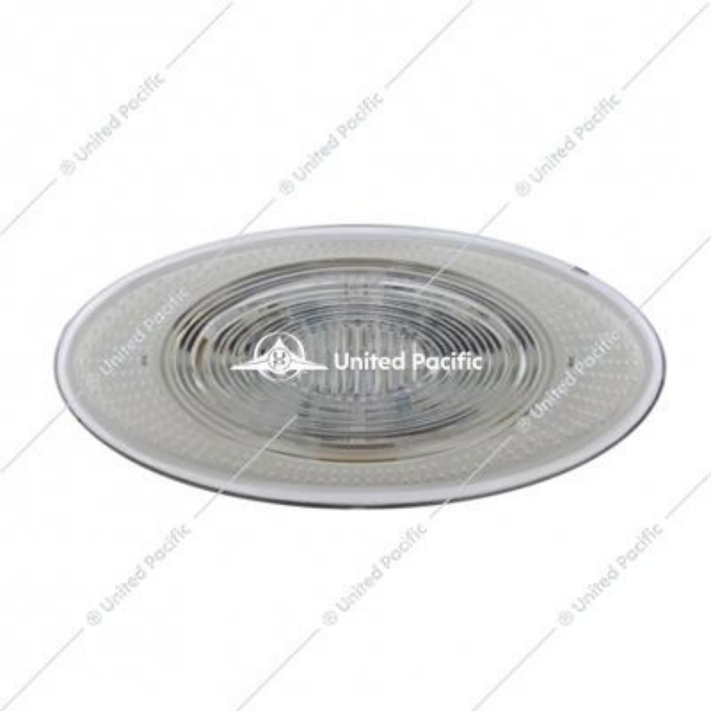 10 LED Peterbilt 386 Front Fender Turn Signal Light - Amber LED/Clear Lens