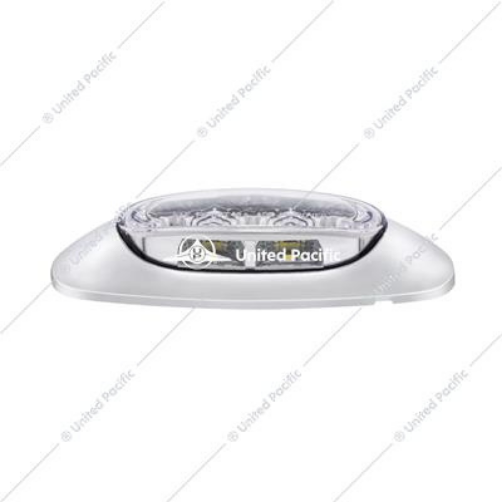 5 LED Reflector Clearance/Marker Light With Side Ditch Light -Red LED/Clear Lens (Each)