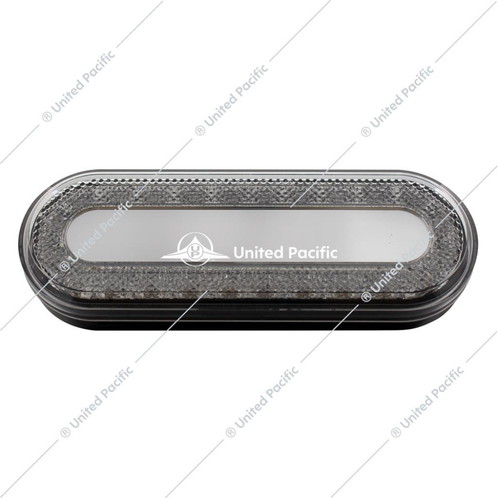 24 LED 6" Oval Mirage Light (Stop, Turn & Tail) - Red LED/Clear Lens