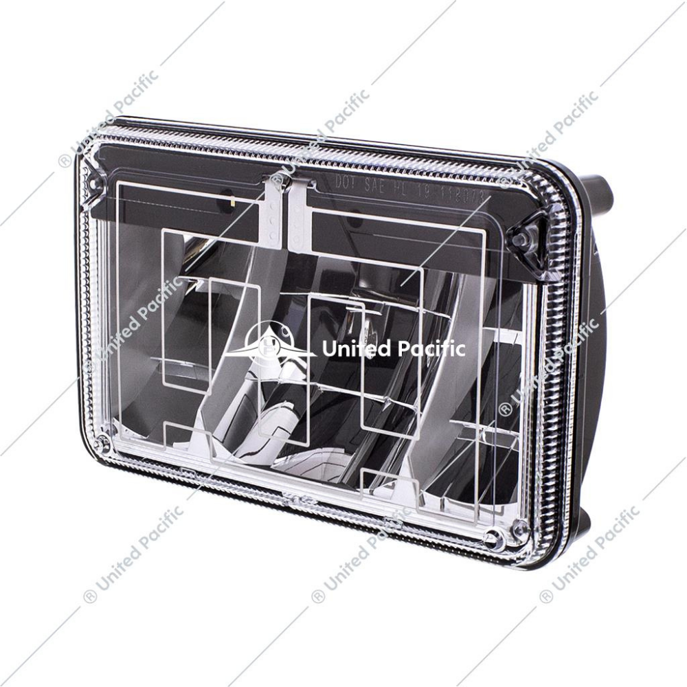 ULTRALIT - Heated 4" X 6" LED Headlight Low Beam With Polycarbonate Lens & Housing