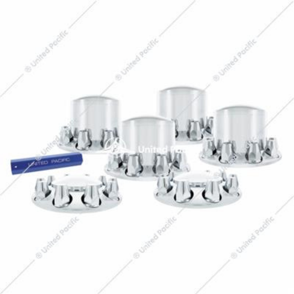 Chrome Dome Axle Cover Combo Kit w/ 33mm Standard Nut Cover & Nut Cover Tool