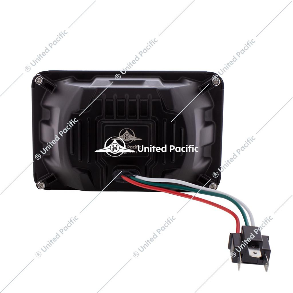 ULTRALIT - Heated 4" X 6" LED Headlight High Beam - Black