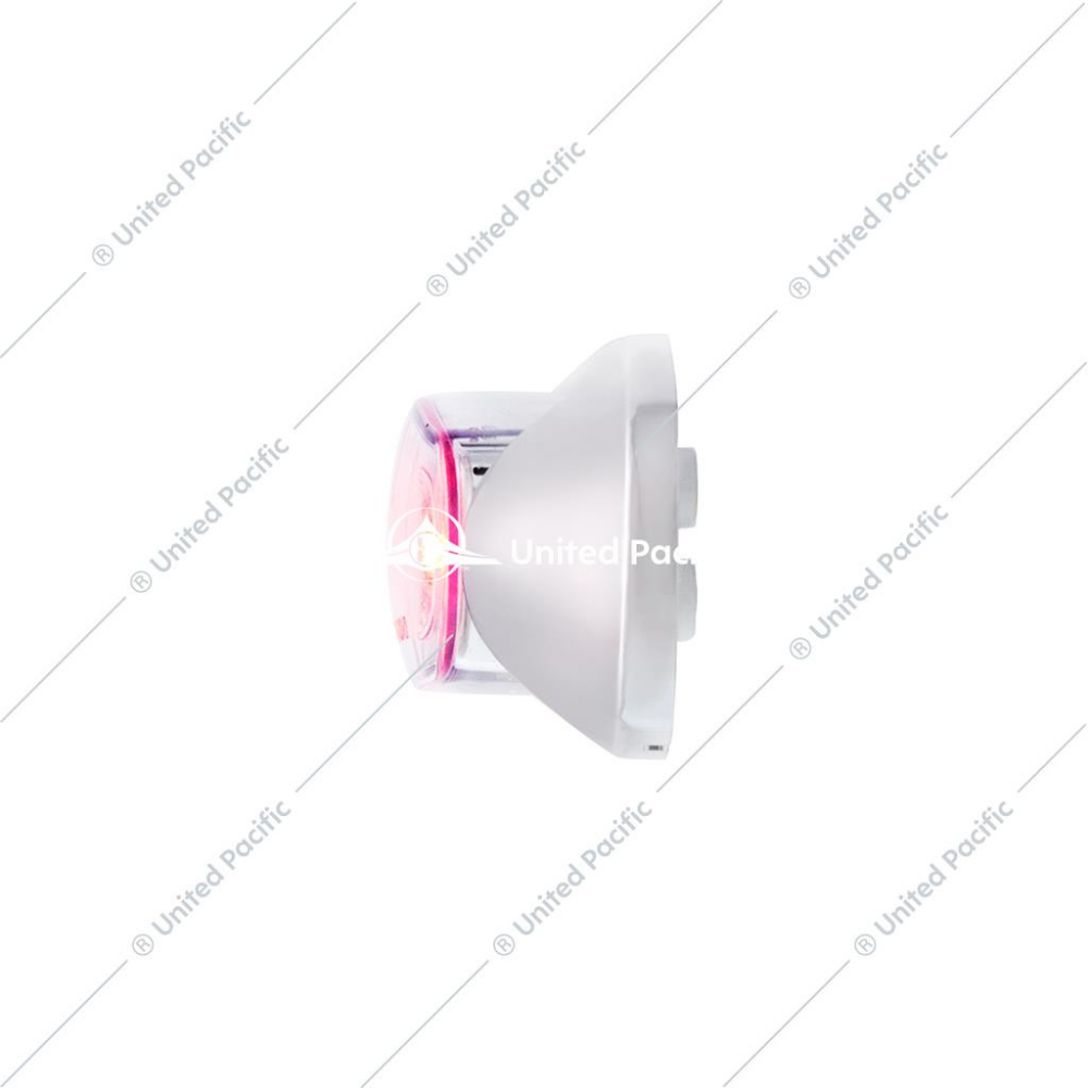 5 LED Reflector Clearance/Marker Light With Side Ditch Light -Red LED/Clear Lens (Each)