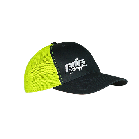Big Strappin' Trucker Snapback Neon Green/Charcoal