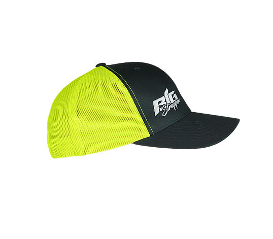 Big Strappin' Trucker Snapback Neon Green/Charcoal