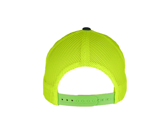 Big Strappin&#39; Trucker Snapback Neon Green/Charcoal