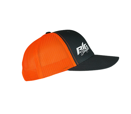 Big Strappin' Trucker Snapback Neon Orange/Charcoal