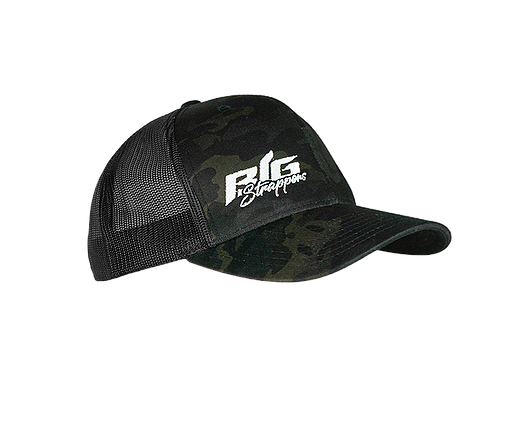 Big Strappin&#39; Trucker Snapback Camo