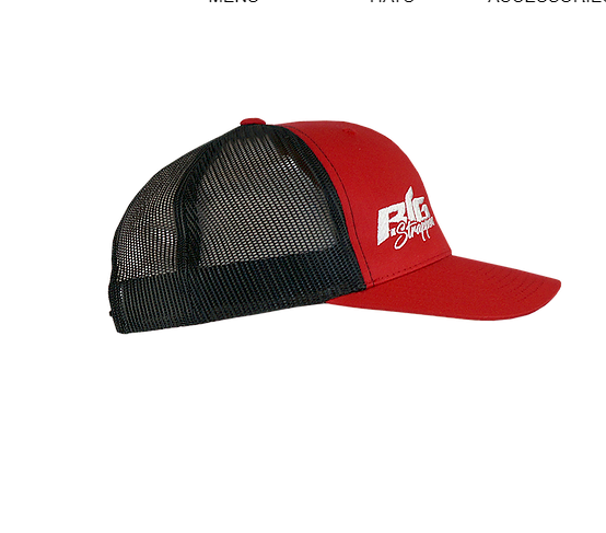 Big Strappin&#39; Trucker Snapback Black/Red