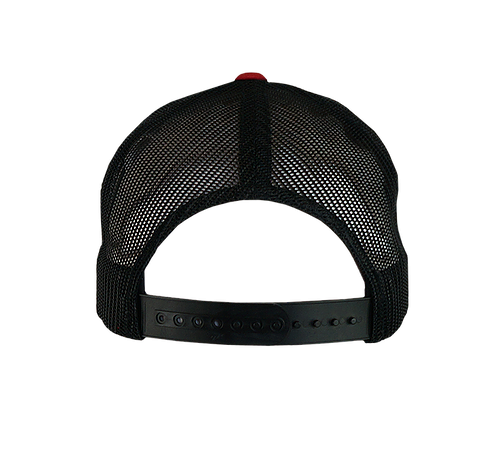 Big Strappin&#39; Trucker Snapback Black/Red