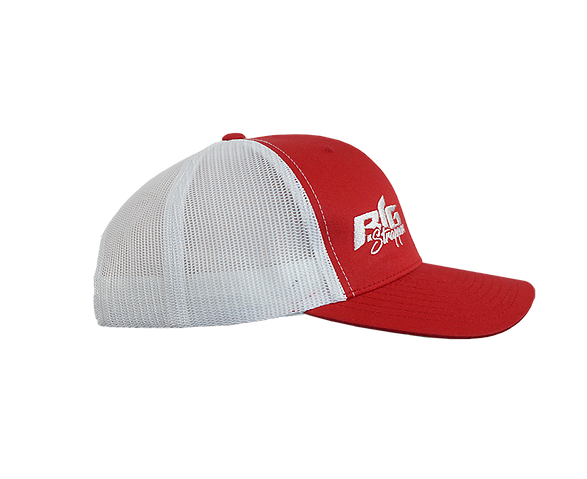 Big Strappin&#39; Trucker Snapback Red/White