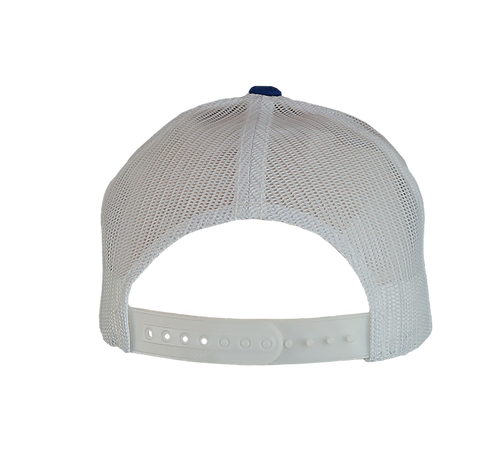 Big Strappin&#39; Trucker Snapback Blue/White