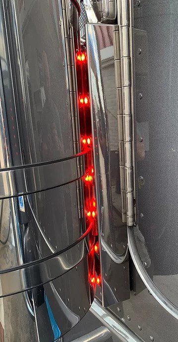 Shift Products Peterbilt Penny Light Air Cleaner Bars - Rear