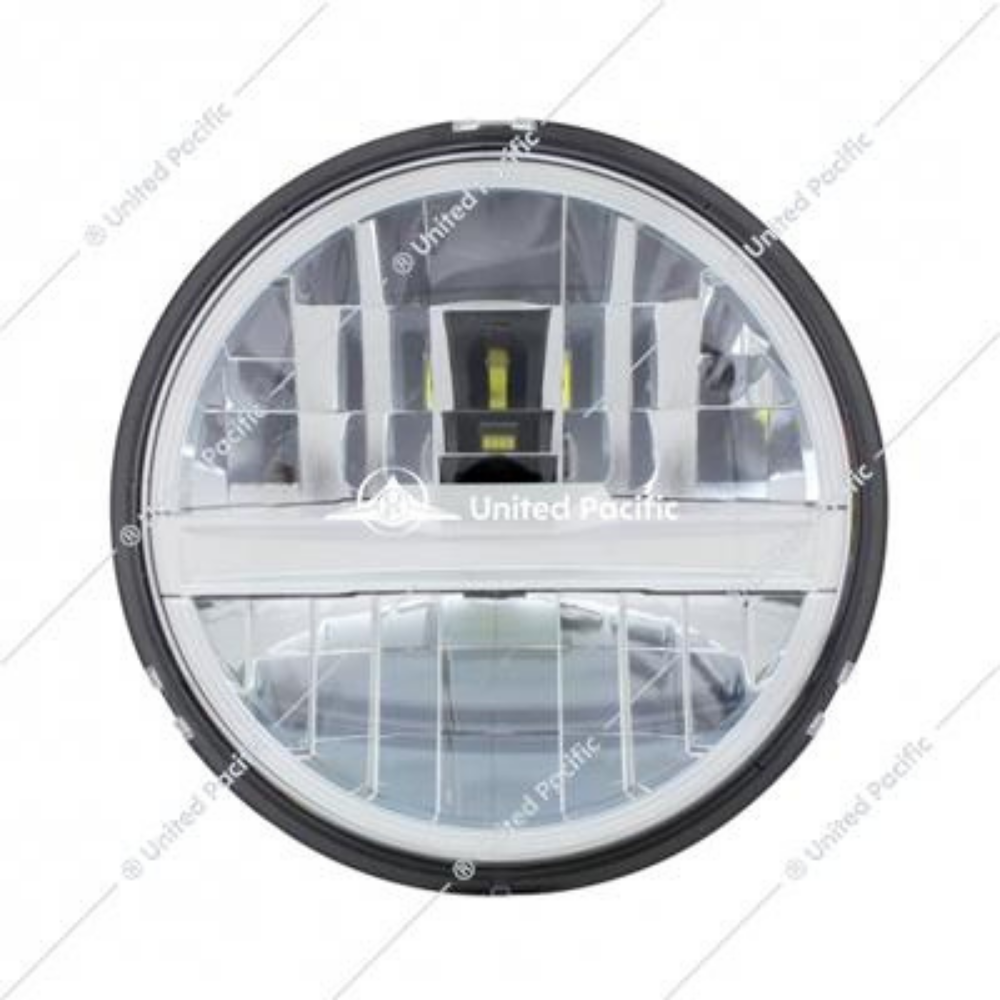 ULTRALIT - 8 High Power LED 5-3/4" Headlight - Silver