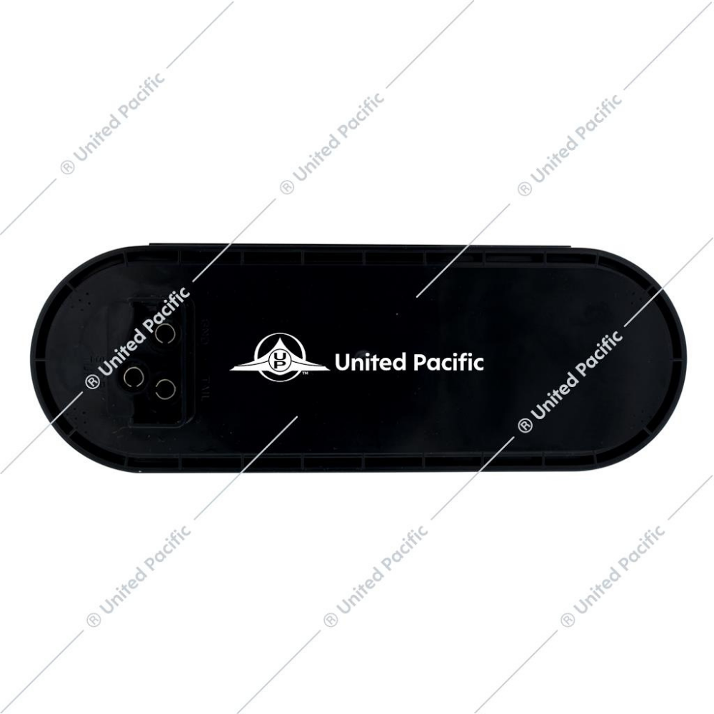 24 LED 6&quot; Oval Mirage Light (Stop, Turn &amp; Tail) - Red LED/Clear Lens