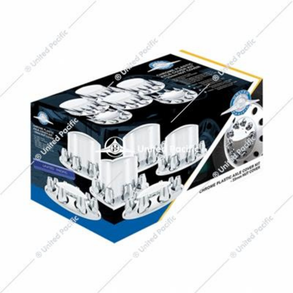 Chrome Dome Axle Cover Combo Kit w/ 33mm Standard Nut Cover &amp; Nut Cover Tool