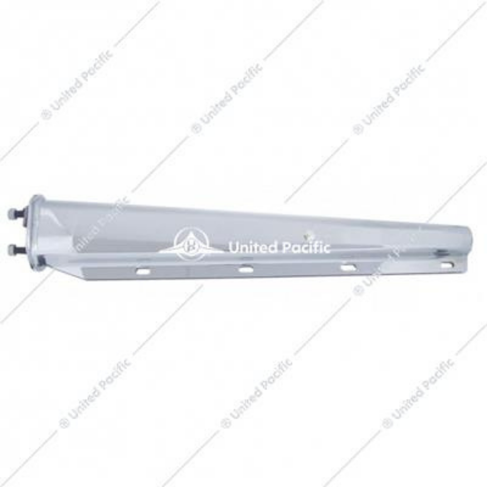 thumbnail image 2 of United Pacific Pair Chrome Spring-Loaded Mud Flap Hangers – 1-1/8" Bolt Pattern, Fits Peterbilt Freightliner Kenworth 2 of 5