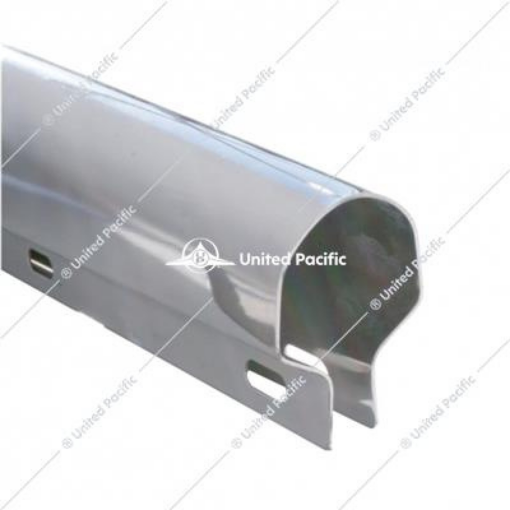 thumbnail image 2 of LEAVAN 30 Inch Stainless Steel Straight Mud Flap Hanger 2.5 Inch Bolt For Semi Truck Chrome 2 of 6