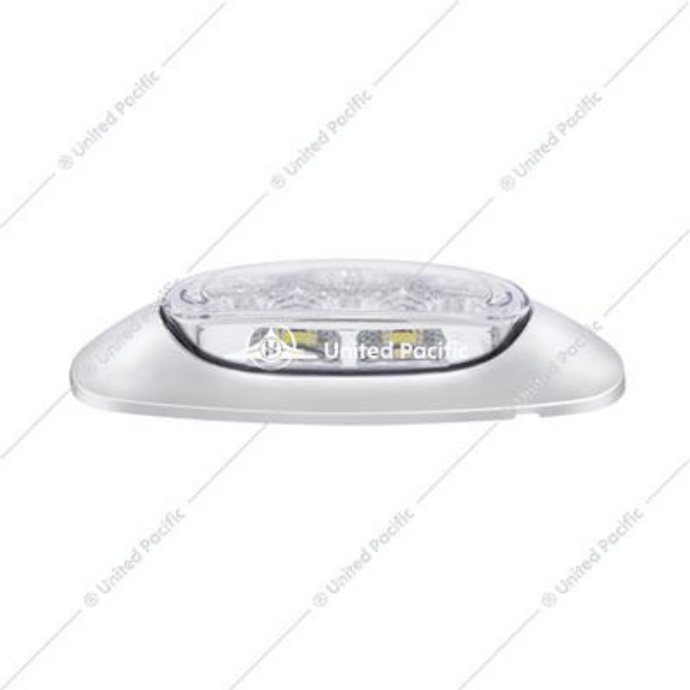 5 LED Reflector Clearance/Marker Light With Side Ditch Light - Amber LED/Clear Lens (Each)